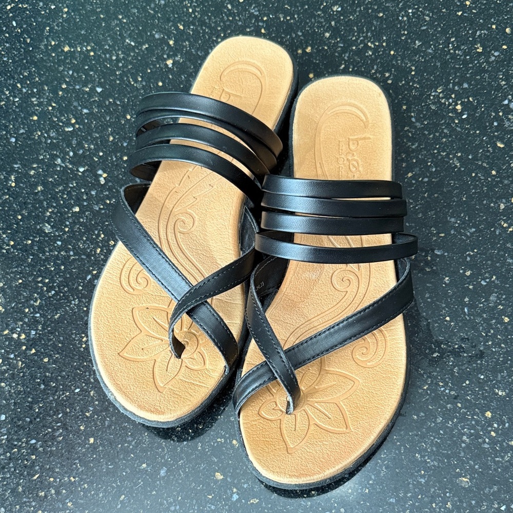 b.o.c. Black Strappy Sandals